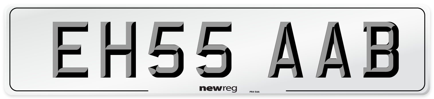 EH55 AAB Number Plate from New Reg